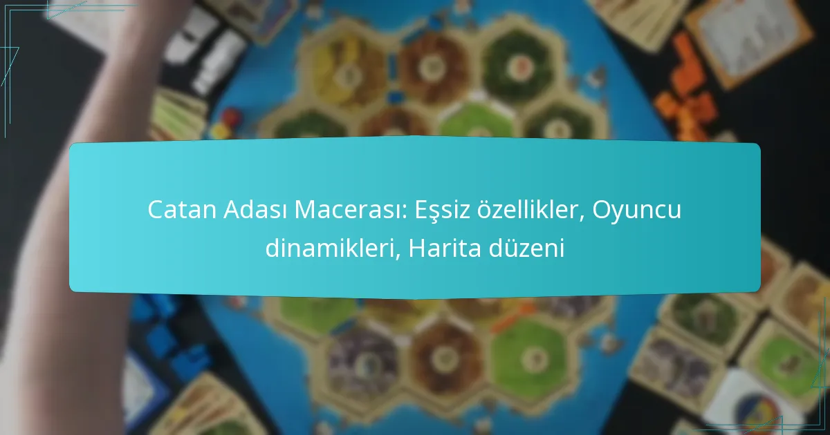 Catan Adası Macerası: Eşsiz özellikler, Oyuncu dinamikleri, Harita düzeni