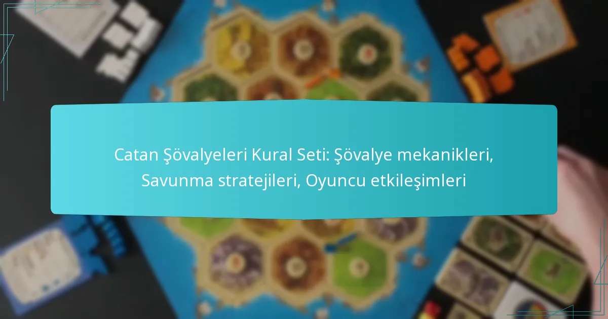 Catan Şövalyeleri Kural Seti: Şövalye mekanikleri, Savunma stratejileri, Oyuncu etkileşimleri