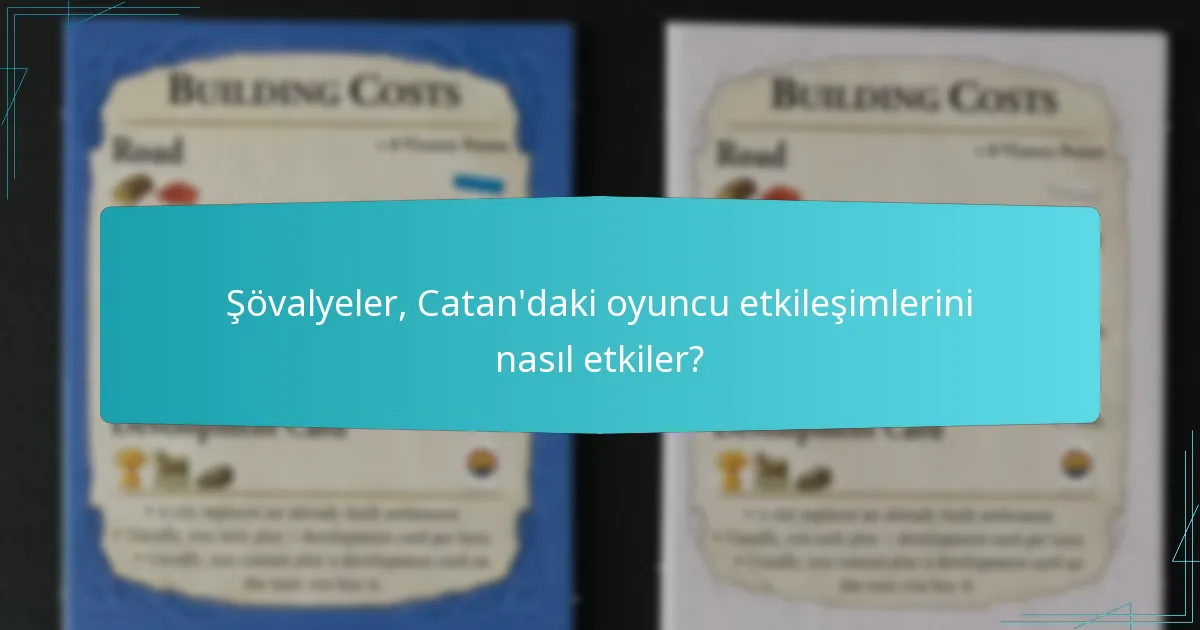 Şövalyeler, Catan’daki oyuncu etkileşimlerini nasıl etkiler?
